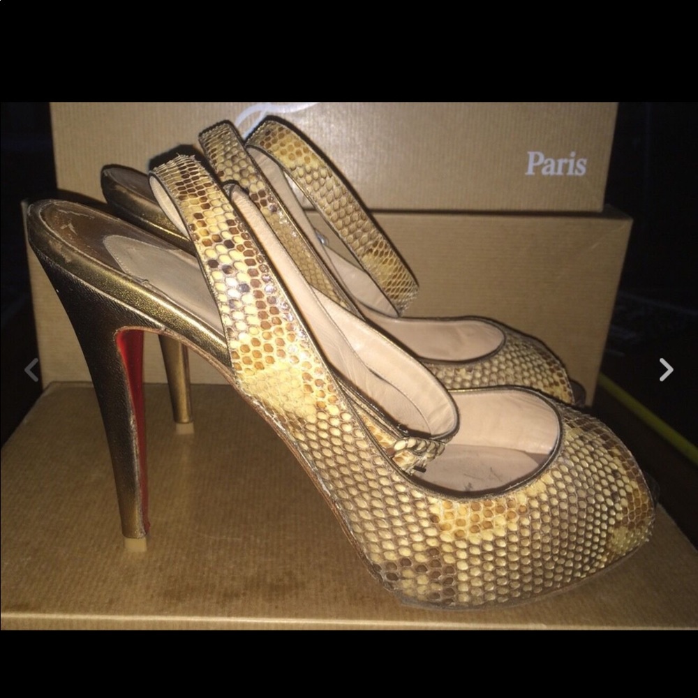 Christian Louboutin Python Privatitas heels 39.5
